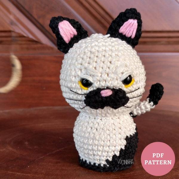 GATO MACHIAVELLI - Receita de Amigurumi em PDF