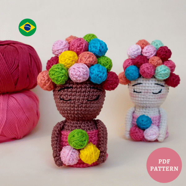 Mulher Enovelada - Receita de Amigurumi em PDF