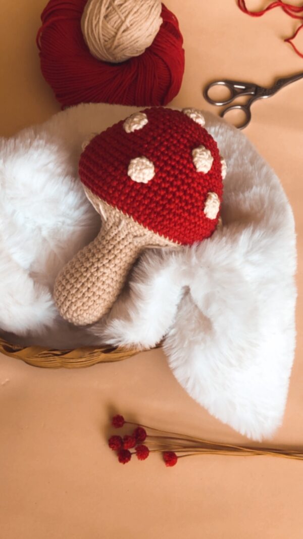 Cogumelo Chocalho (Rattle/Sanajero) - Receita de Amigurumi em PDF - Image 2