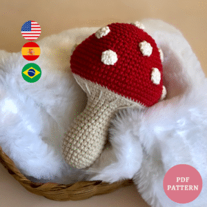 Cogumelo Chocalho (Rattle/Sanajero) - Receita de Amigurumi em PDF