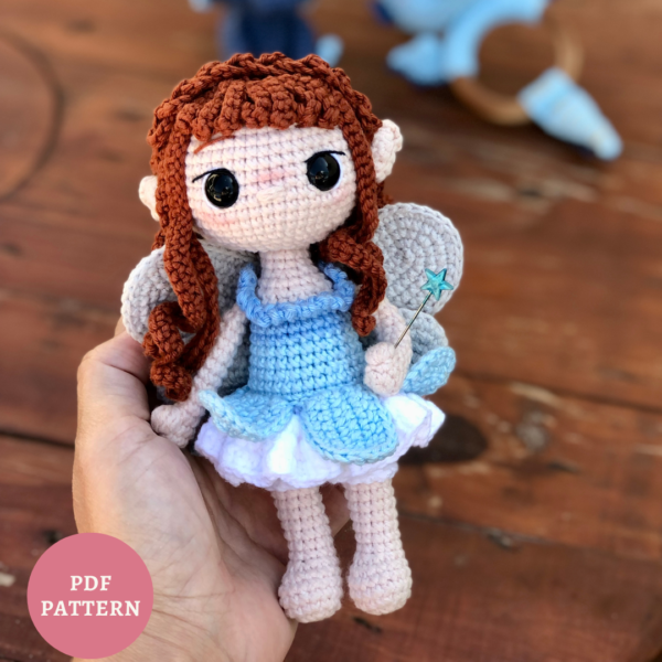 Fada Miosótis - Receita de Amigurumi em PDF