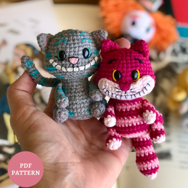 Gatos de Cheshire – Receita de Amigurumi em PDF