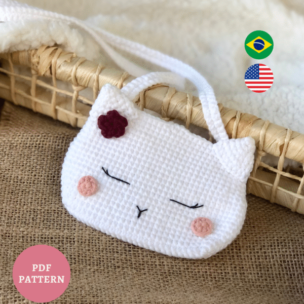 Bolsa Gatinha - Receita de Amigurumi em PDF