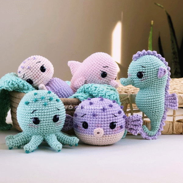 Coleção Piticos Marinhos - Receita de Amigurumi em PDF - Imagem 5