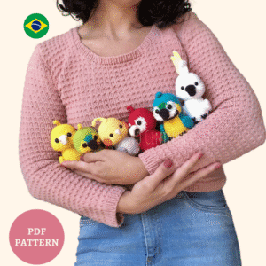 Coleção Psita - completa ou avulsa - Receita de Amigurumi em PDF