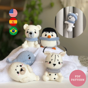 Coleção Baby Snow - completa ou avulsa - Receita de Amigurumi em PDF