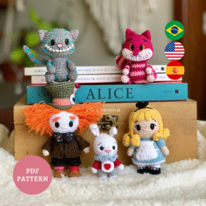 Vó Cininha no País das Maravilhas - Completo e Avulso – Receita de Amigurumi em PDF