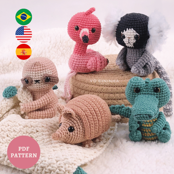 Piticos do Brasil 2 – completa ou avulsa – Receita de Amigurumi em PDF