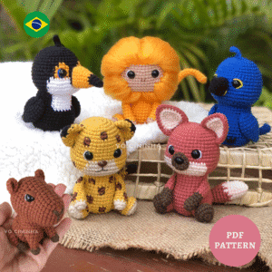 Coleção Piticos do Brasil 1 - completa ou avulsa - Receita de Amigurumi em PDF