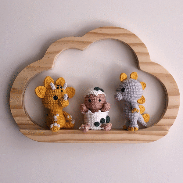 Coleção Baby Dinos - Receita de Amigurumi em PDF - Imagem 8