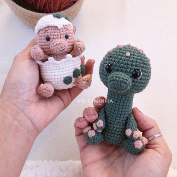 Coleção Baby Dinos - Receita de Amigurumi em PDF - Imagem 6