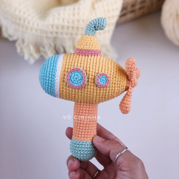 Submarino Chocalho - Receita de Amigurumi em PDF - Imagem 2