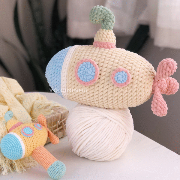 Submarino Chocalho - Receita de Amigurumi em PDF - Imagem 3