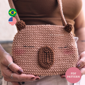 Bolsa Capivara - Receita de Amigurumi em PDF