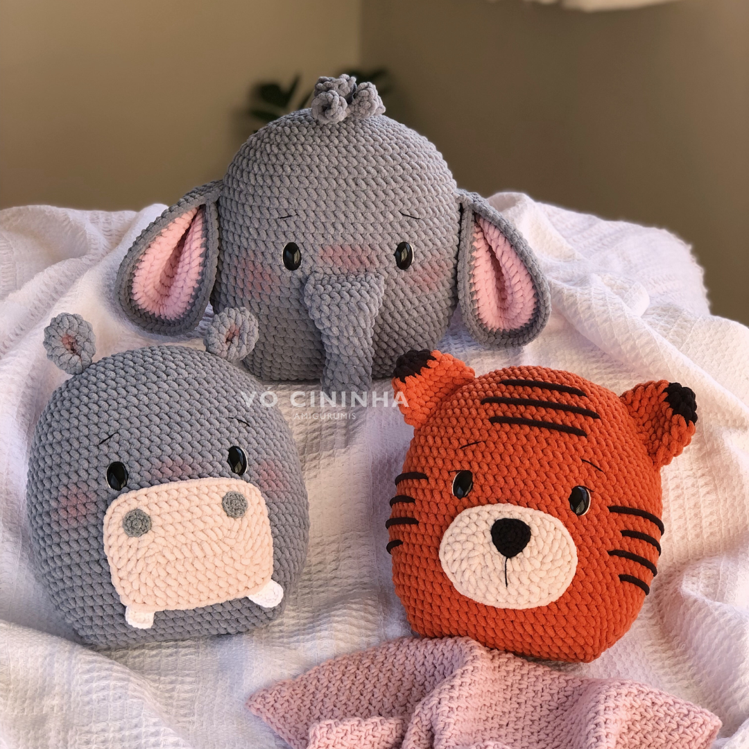 Almofadas Safari Parte II – Receita de Amigurumi em PDF - Imagem 2