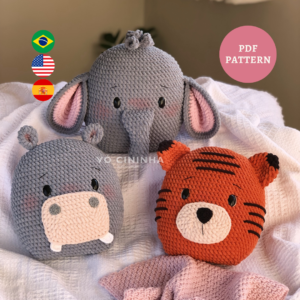 Almofadas Safari Parte II – Receita de Amigurumi em PDF